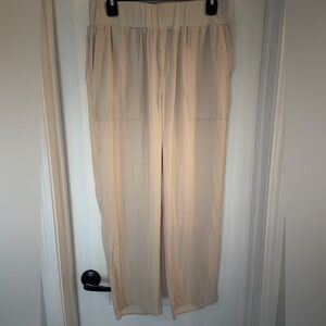 Lola & Sophie Light Beige Wide-Leg Women's Pants